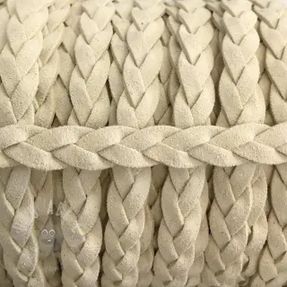 Mockasnöre flätad off white