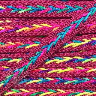 Polyestersnöre flätad NEON fuchsia