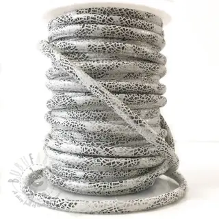 Mockasnöre Glitter white