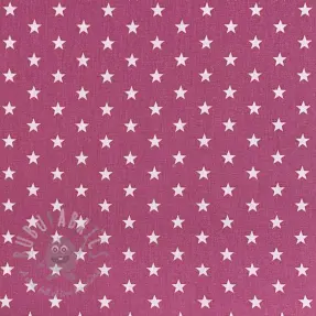 Bomullstyg Petit stars mauve