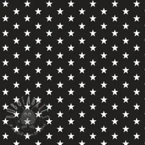 Bomullstyg Petit stars black