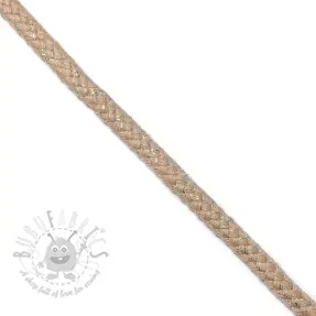 Lurexsnöre 10 mm beige
