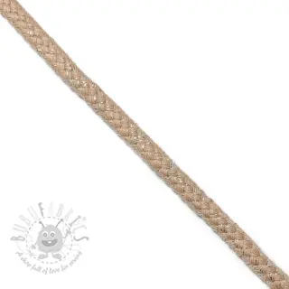Lurexsnöre 10 mm beige