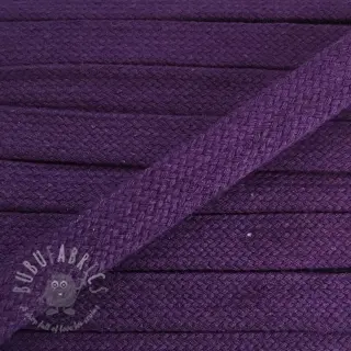 Bomullssnöre platt 15 mm purple
