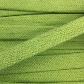 Bavlnená šnúra plochá 15 mm lime
