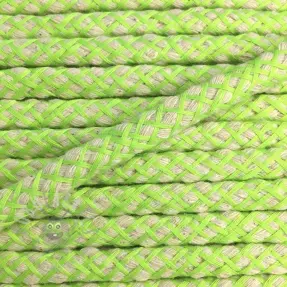 Bomullssnöre 1 cm lime