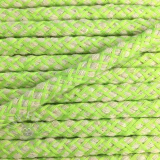 Bomullssnöre 1 cm lime