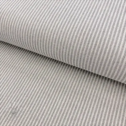 Dekorationstyg DOBBY Colored stripe grey