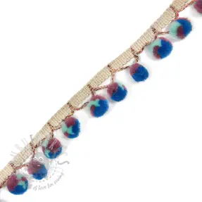Pompongband AFRICA mint cobalt