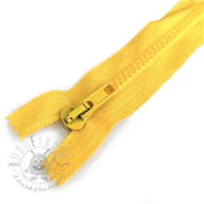 Blixtlås ben delbar 70 cm yellow