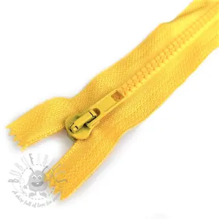 Blixtlås ben delbar 70 cm yellow