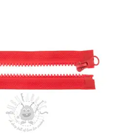 Blixtlås delbar 65 cm red