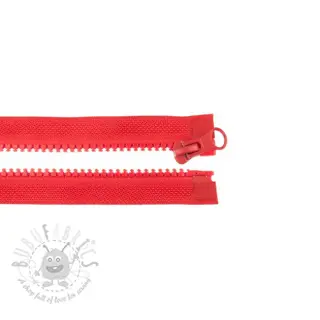 Blixtlås delbar 65 cm red