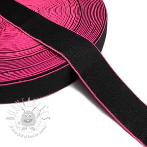 Slätt resårband 4 cm Rim fuchsia