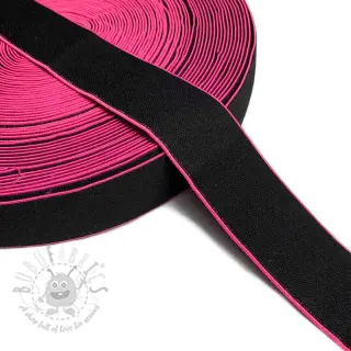 Slätt resårband 4 cm Rim fuchsia