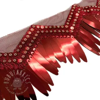 Snoddband till tyll Burlesque zigzag bordeaux