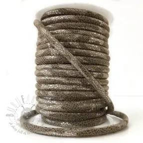 Mockasnöre Glitter taupe