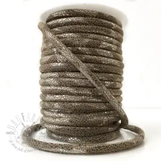 Mockasnöre Glitter taupe
