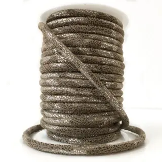 Semišová šnúra Glitter taupe