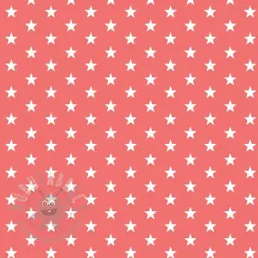 Bomullstyg Petit stars coral