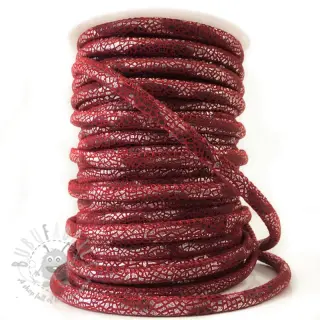 Mockasnöre Glitter red