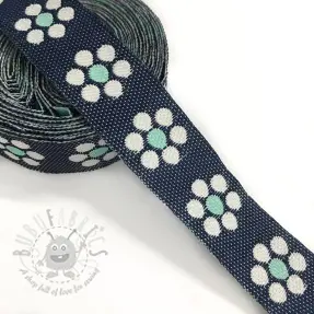 Band Jeans flowers mint