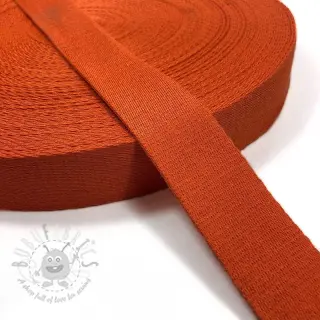 Gjordband bomull 4 cm orange