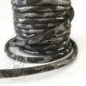 Mockasnöre Snake silver
