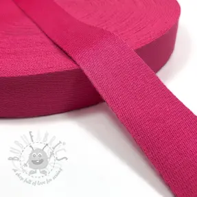 Gjordband bomull 4 cm fuchsia