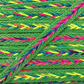 Polyestersnöre flätad NEON lime
