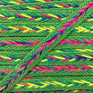 Polyestersnöre flätad NEON lime