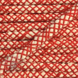 Bomullssnöre 1 cm red