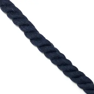 Bavlnená šnúra točená 2,5 cm marine
