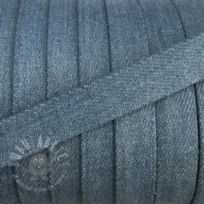 Bomullssnöre platt 15 mm Denim baby blue