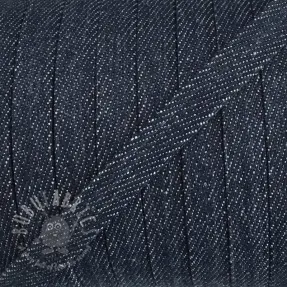 Bomullssnöre platt 10 mm Denim navy
