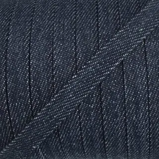 Bavlnená šnúra plochá 10 mm Denim navy