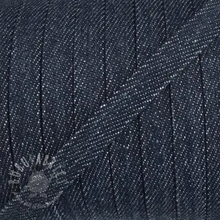 Bomullssnöre platt 10 mm Denim navy