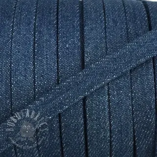 Bomullssnöre platt 10 mm Denim blue