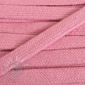 Bomullssnöre platt 15 mm pink