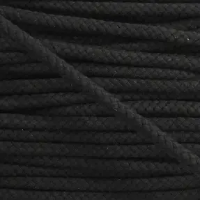 Bavlnená šnúra 8 mm black