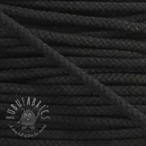 Bomullssnöre 8 mm black