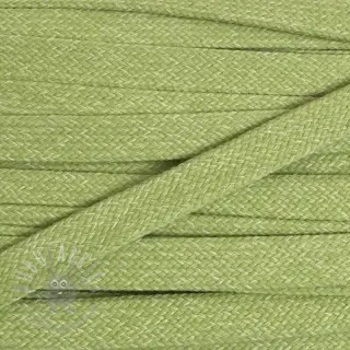 Bomullssnöre platt 15 mm melange lime