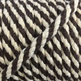 Bavlnená šnúra 5 mm brown ecru