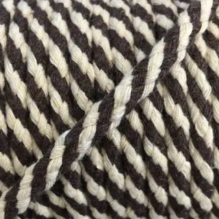 Bavlnená šnúra 5 mm brown ecru