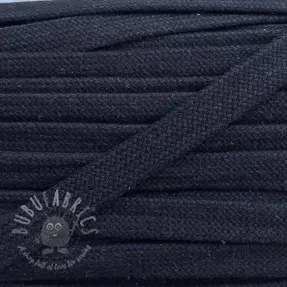 Bomullssnöre platt 15 mm dark blue