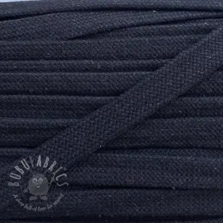Bomullssnöre platt 15 mm dark blue