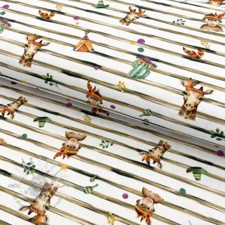 Jersey Snoozy fabrics Indian zoo digital print 2:a sortering