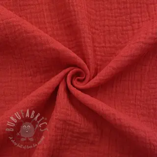 Dubbelgasväv/muslin tomato