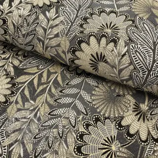 Dekorationstyg jacquard Boho leaves