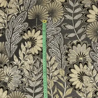 Dekorationstyg jacquard Boho leaves